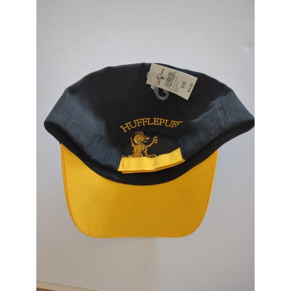 Harry Potter Hufflepuff Adult Cap Hook and Loop Embroidered Mascot One Size - Picture 6 of 8